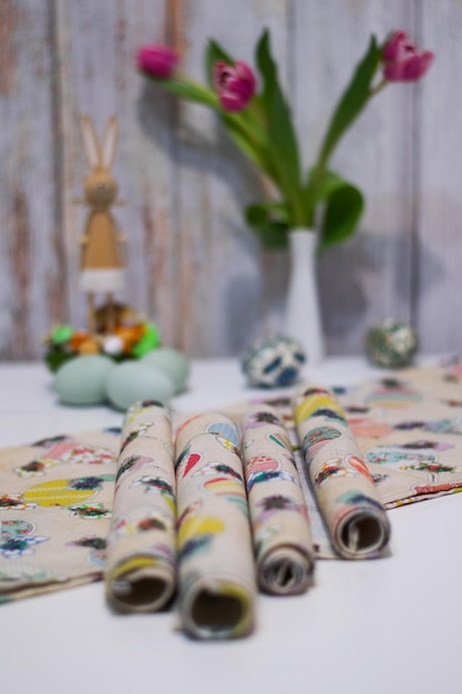 próbki haftów na materiałach